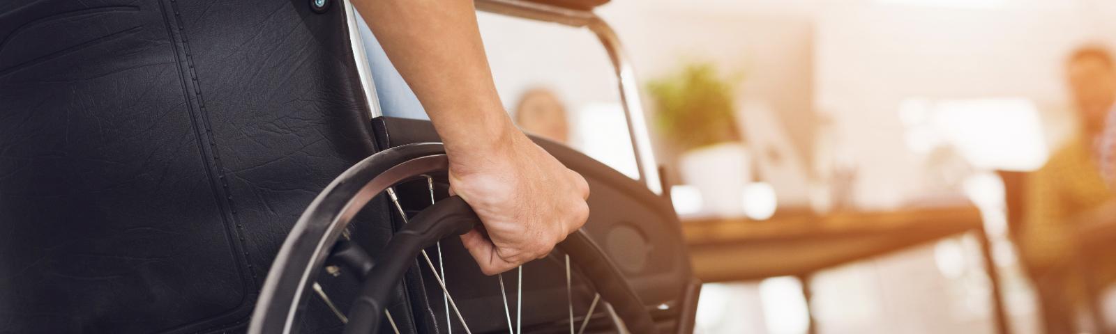 Wheelchair in the sun